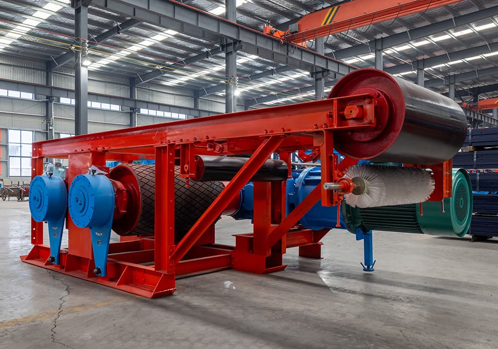 Belt conveyor drive station reviewed before project release